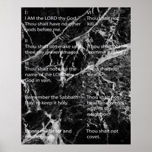 Affiche Dix commandements