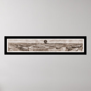 Affiche DIX de camp, photo 1918 d'armée de NJ