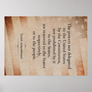 Affiche Dixième Amendement