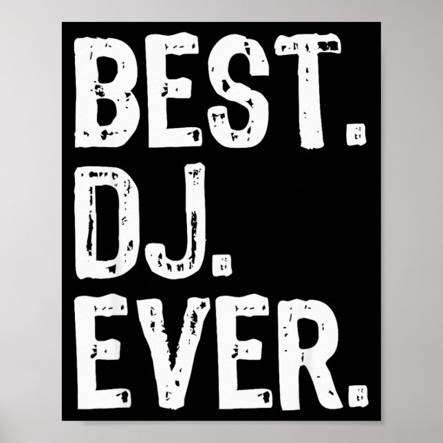 Affiche Dj Ever Funny Gift Christmas  (Devant)