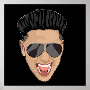 Affiche DJ Pauly D Jersey Face Shore