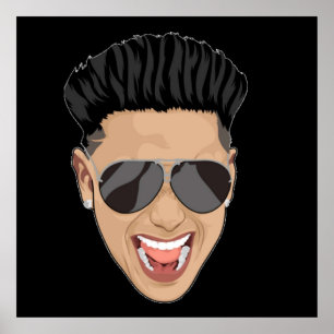 Affiche DJ Pauly D Jersey Face Shore