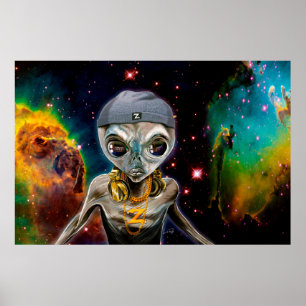 Affiche DJ Zedd l'Alien Rave Master