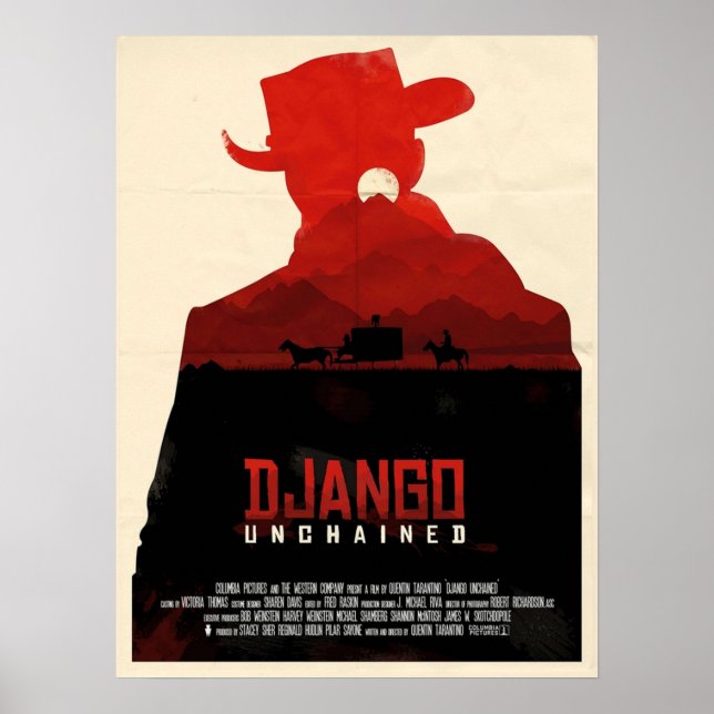 Affiche Django, alternative non chaînée (Devant)