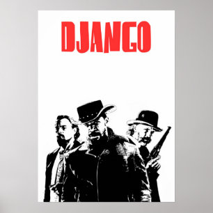 Affiche Django Illustration non chaînée
