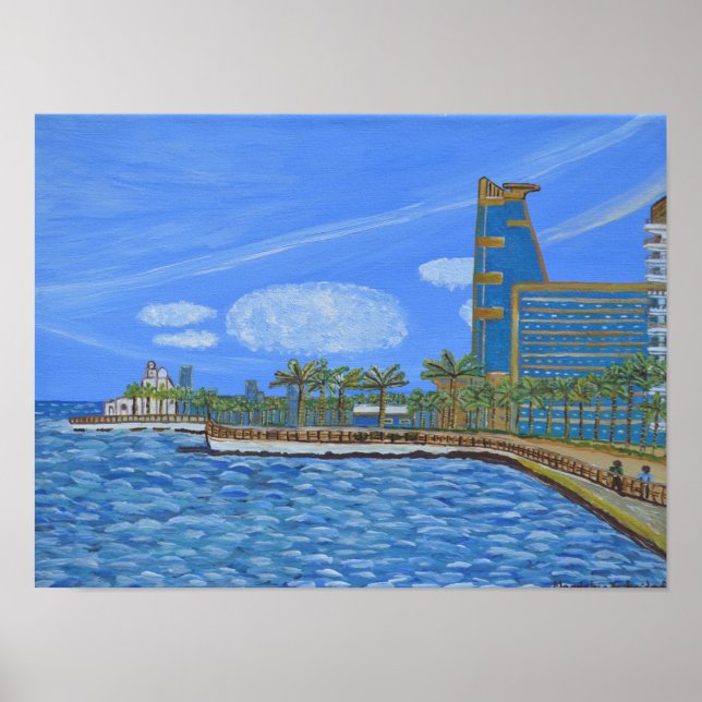 Affiche Djeddah arabie saoudite (Devant)