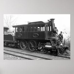 Affiche DL+ Locomotive d'inspection de vapeur de W