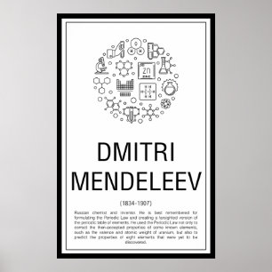 Affiche Dmitri Mendeleev