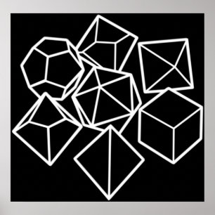 Affiche DnD - Jeu de dés