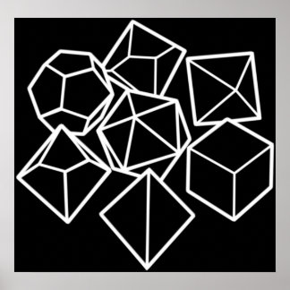 Affiche DnD - Jeu de dés