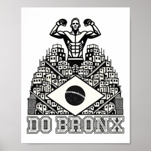 Affiche Do Bronx Favela Mma Bjj Kickboxing Muay Thai Boxe