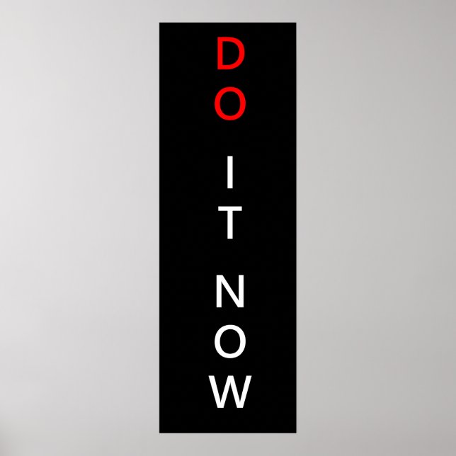 Affiche Do it now (Devant)