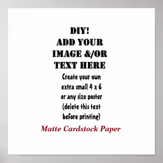 Affiche do-it-yourself Créez votre propre carte 12 x 12 Ma