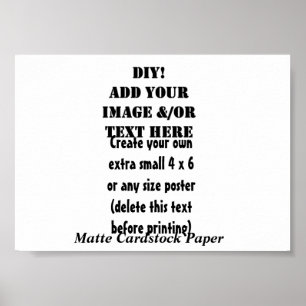 Affiche do-it-yourself Créez votre propre papier Cardstock