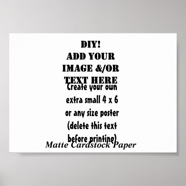 Affiche do-it-yourself Créez votre propre papier Cardstock (Devant)