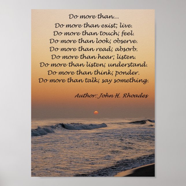 Affiche Do More Than (Devant)