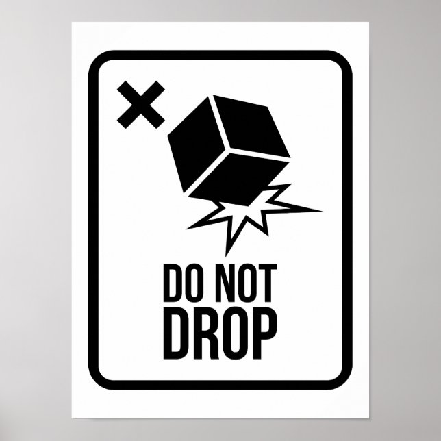 Affiche Do not drop  (Devant)