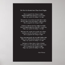 Do Not Go Gentle poème de Dylan Thomas