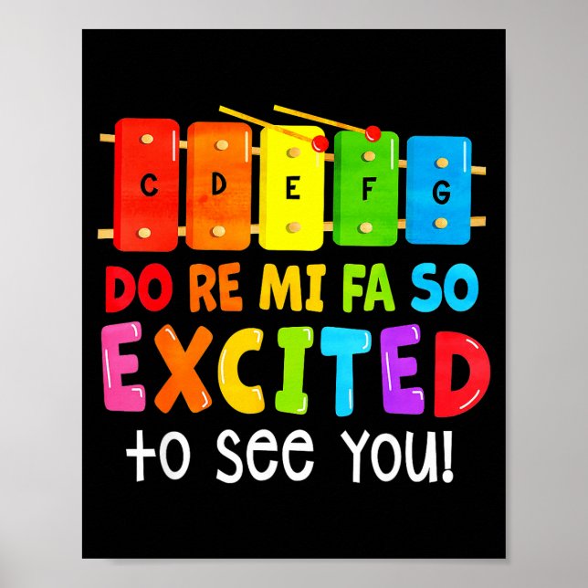 Affiche Do Ré Mi Fa Sol Excité (Devant)