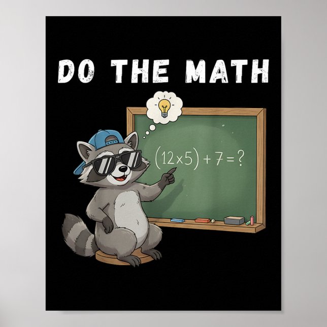 Affiche Do The Math 67 Meme Funny Six Seven Math Teacher B (Devant)