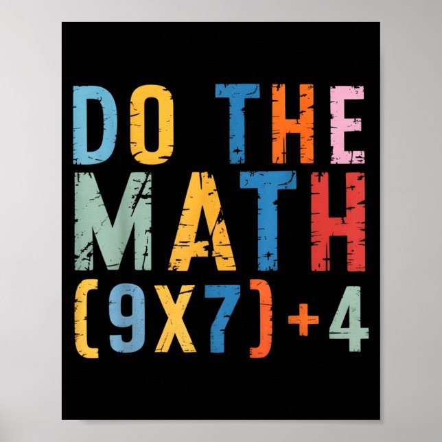 Affiche Do The Math 67 Meme Funny Six Seven Men Women Teac (Devant)