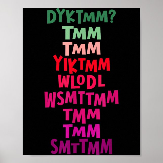 Affiche Do You Know The Muffin Man Dyktmm Nostalgia Funny  (Devant)