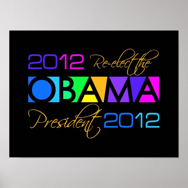 Affiche d'OBAMA 2012 (Devant)