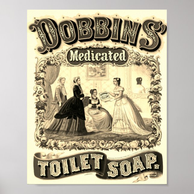 Affiche Dobbins Médicaments Toilettes Soap Publicité (Devant)