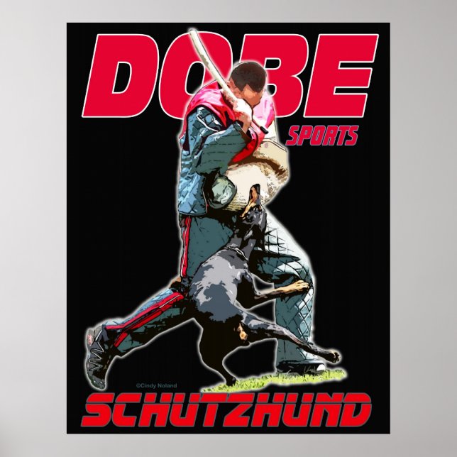 Affiche Dobe Sport Schutzhund design (Devant)