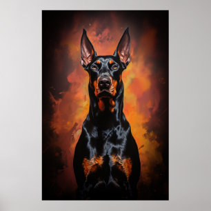 Affiche Dobermann