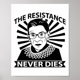 Affiche Dobetterdesignsco Rbg Ruth Byder Ginsburg Résistan