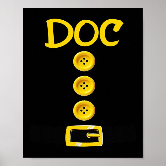 Affiche Doc Dwarf Costume d'Halloween Couleur Correspondan (Devant)