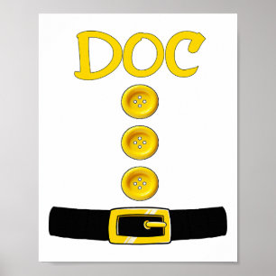 Affiche Doc Dwarf Costume d'Halloween Couleur Correspondan