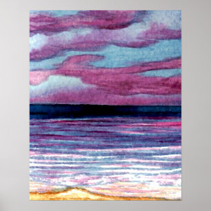 Affiche d'océan de CricketDiane - bord de la mer