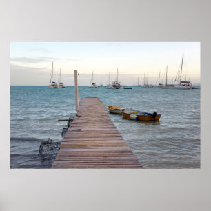 Affiche Dock and lobster pots