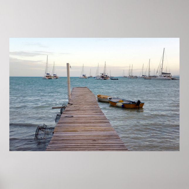 Affiche Dock and lobster pots (Devant)