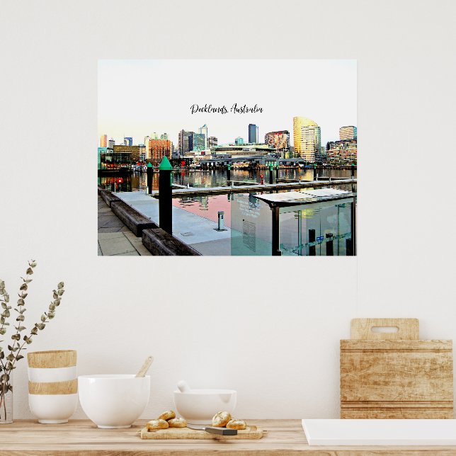 Affiche Docklands, Australie (Cuisine)