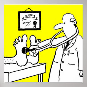 Affiche Docteur avec stéthoscope