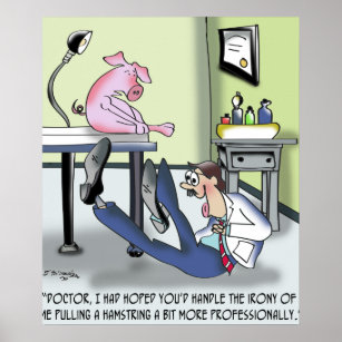 Affiche Docteur Handles Pulled Hamstring Pas professionnel