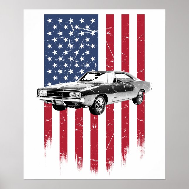 Affiche Dodge Charger Muscle Car (Devant)
