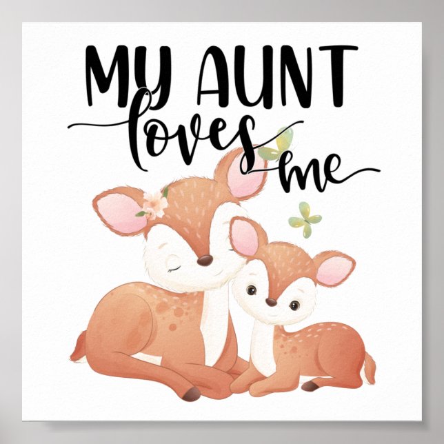 Affiche Doe et Fawn Ma tante m'aime (Devant)