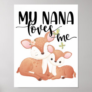Affiche Doe et Fawn My Nana m'aime