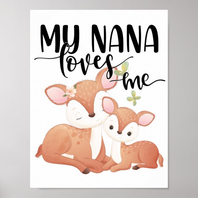 Affiche Doe et Fawn My Nana m'aime (Devant)