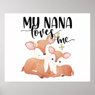 Affiche Doe et Fawn My Nana m'aime