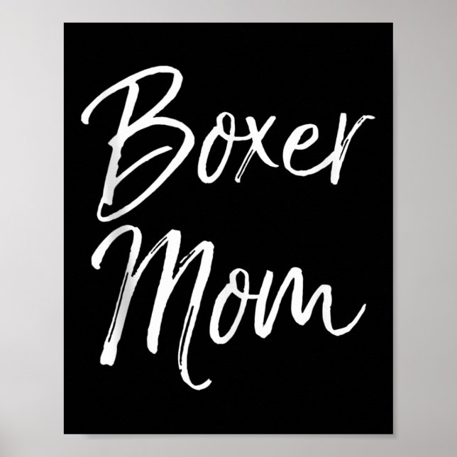 Affiche Dog Mother Gift Boxing Mother's Day Quote Cute Box (Devant)