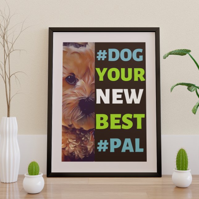 Affiche #Dog, ton nouveau meilleur #Pal...Cavapoo (Créateur téléchargé)