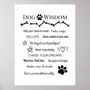 Affiche Dog Wisdom