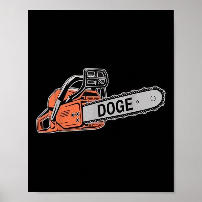 Affiche Doge Chainsaw D.o.g.e Saw (Devant)