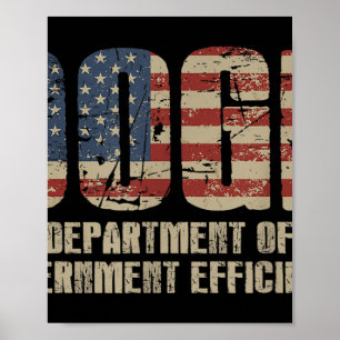 Affiche Doge D.o.p.e. Ministère de l'Efficacité gouverneme