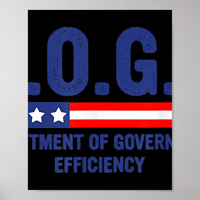 Affiche Doge D.o.p.e. Ministère de l'Efficacité gouverneme (Devant)